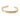 Oval Gold Bangle on white background