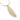 A gold leaf-shaped necklace pendant with a pattern of holes, attached to a gold snake chain.