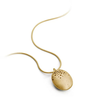 GoldPatternedPodNecklace