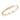 Oval Gold Bangle on white background