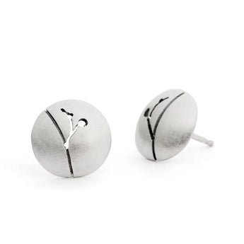 RoundSilverFloralEarrings.