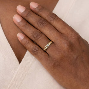 handmade modern engagement ring by Kate Smith Jewellery Birmingham