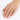 Hand wearing a gold solitaire diamond ring with a diamond on a white background made in Birmingham