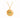 A green peridot and gold plated round pendant by Kate Smith Jewellery Birmingham