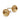 A pair of gold earrings featuring a spiral pattern with a satin finish, displayed against a white background.